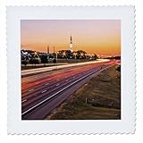 Square dimensions (in inches): 6 L x 6 W, image dimensions (in inches): 4 L x 4 W 100% poloyester; image is soft to touch. Made in USA Edges have pinking shear cut Image will not fade with washing. Image not a transfer, part of material