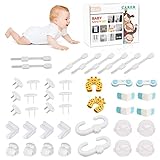 Baby Proofing Kit, 42Pcs Baby Safety Kit Include Child Safety Locks for Cabinets Drawers Corner...