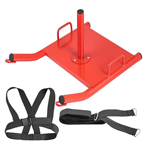 Weight Sled Power Speed Sled W/Adjustable Shoulder Harness Strength Training Running Football Fitness Max Capacity 500LBS For Beginners DIY Use