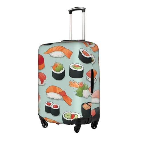 Delicious Sushi Tsa Approved Luggage Cover For 18-32 Inch Suitcases Scratch-Resistant Stretch Luggage Cover2
