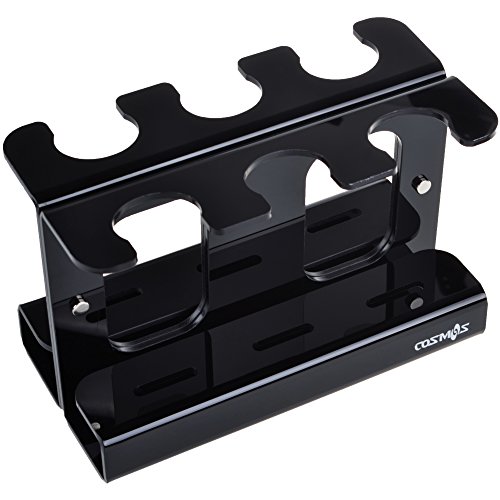 COSMOS Black Color Premium Acrylic Popsicle/Ice Pop Maker Mold Stand Holder, Hold 6 Pieces Ice Pop Mold, For most other 3.4 fl oz silicone ice pop molds (Stand Only)