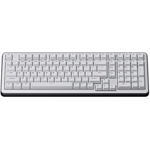 FIRSTBLOOD ONLY GAME. AC100 Hot-swappable Custom DIY Wired Mechanical Keyboard - 98 Keys Layout - Aluminum Alloy Shell - Gift Switches - White Cover