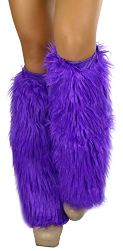 ToBeInStyle Women's Glitter Rave Leg Warmers - Purple - OS