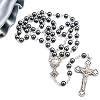 Westmon Works First Holy Communion Rosary Beads with Metal Crucifix & Center for Him Deluxe Set with Gift Bag