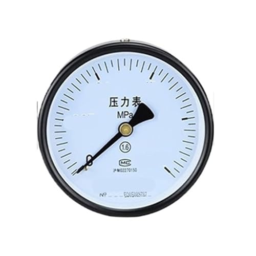 Manomètre à vide axial Y-100Z -0.1 à 0.9 MPA pour réseaux industriels