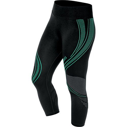 ASICS Women's Studio Fit-Sana Seamless Capri, Cool Mint, Small