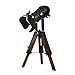 Produktbild LXHK Holz Tripod Lampe Dreifuss Vintage Stehleuchte mit Lampenschirm aus Schwarz Metall Verstellbare Bodenleuchte Standleuchte Leseleuchte Schlafzimmer Büro Stehlampe inkl. Zugschalter