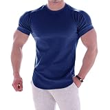 Diseño: nuestras camisetas de entrenamiento ligeras de manga corta para hombre son nuestras camisetas de manga corta de nuevo diseño, pero cuentan con un dobladillo extendido, que puede asegurarse de que te cubre cuando entrenas o haces ejercicio. La manga corta de esta camiseta de gimnasio cubre los hombros para mejorar el físico de los usuarios y los hombros redondeados. El corte ajustado cerca del cuerpo de los usuarios, camisetas de manga corta para hombre son adecuadas para gimnasio, entrenamiento, correr, ejercicios, entrenamiento, incluso uso diario.