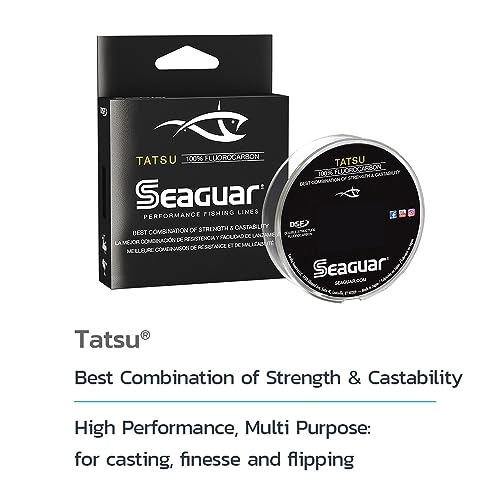 Seaguar Tatsu 100% Fluorocarbon Fishing Line DSF, 17lbs, 200yds Break Strength/Length - 17TS200