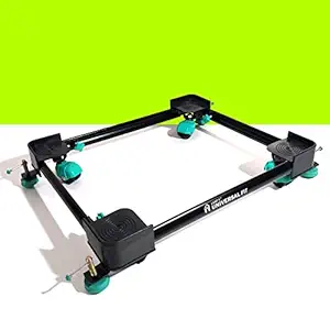 Messo Series - 100% Metal + 180kg Capacity - Universal Adjustable Heavy Duty Top Load Washing Machine Stand 6.5kg 7.5kg 7kg 8kg 9kg 11kg & abv/Trolley with Wheels Suitable for Front Load & Fridge