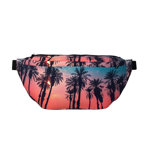 Sac banane de course ultra léger à sangle réglable imprimé plage
