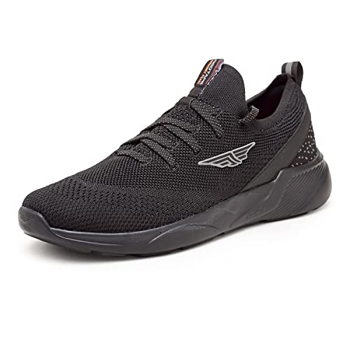 Image of Red Tape Men Black Walking Shoes