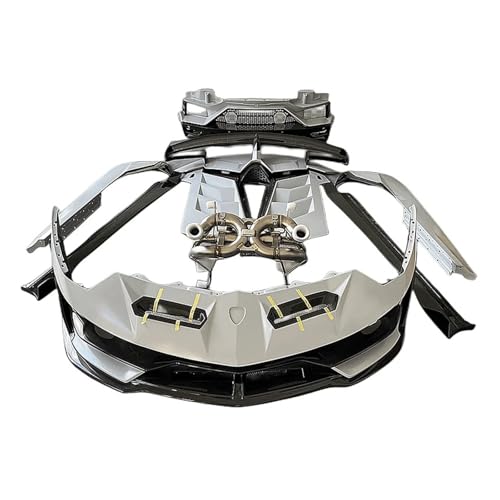 laiyonggr SVJ Semi Dry Carbon Fiber Body Kit Compatible For Lamborghini LP700-4 LP720 LP750 Aventador Front And Rear Bumpers Side Skirt Cover(Convertible wet)