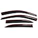 Window Visors Compatible with 2003-2008 Toyota Corolla, Dark Smoke Car Rain Sun Window Shade Guard Wind Deflector Smoke by IKON MOTORSPORTS, 2004 2005 2006 2007