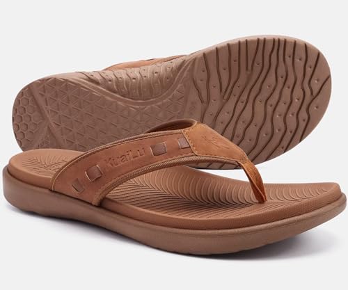 Image of KuaiLu Mens Sport Flip Flops Orthotic Thong Sandals With Arch Support