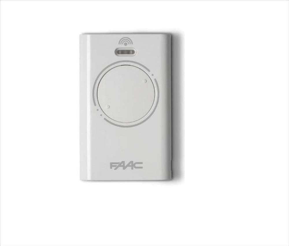 787007 FAAC Automatic Remote Control Gate XT2 433 SLH LR Transmitting 2 Channels White 433 MHZ