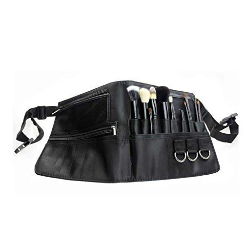 YZY TECH Makeup Brush Bag Case Foldable Fibre Cloth Cosmetic Brush Pouch Holder Organizer with Artist Belt Strap(Brushes Not Included)