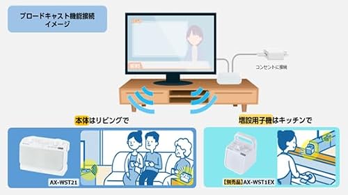 東芝 AUREX テレビ用スピーカー AX-WST21(W) ホワイト [LR41H 1個セット]