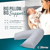 CnA Stores Orthopaedic V-Shaped Pillow Extra Cushioning Support For Head, Neck & Back (Grey, V-pillow With Cover) - Image 8