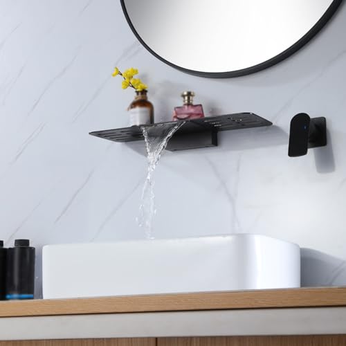 Mitigeur de lavabo cascade encastrable pour une salle de bain épurée