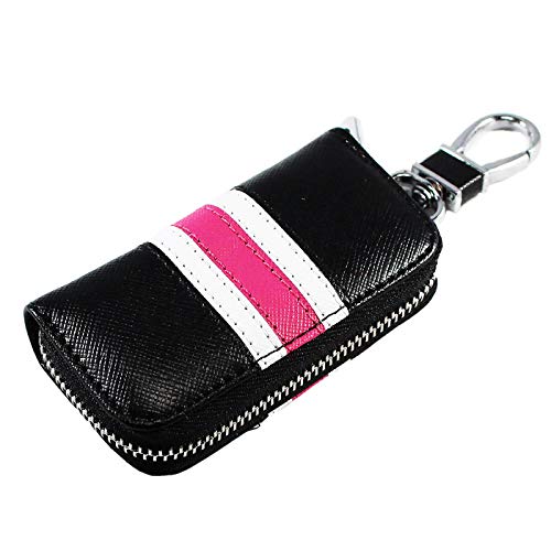 レザー スマート キーケース リモコンキー キーカバー キーレス 本革 ストライプ