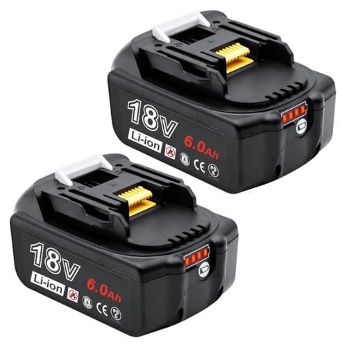 マキタ 18V バッテリー BL1860B 互換： 対応 makita マキタバッテリー 6Ah 電動工具用 マキタ18Vバッテリー 2個セット