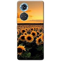 Mixroom - Cover Custodia Back case In TPU Silicone Morbida Per Oppo Find X3 Neo Fantasia Campo Di Girasoli Al Tramonto M774