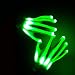 THEE LED Guantes con Iluminación Multicolores para Halloween