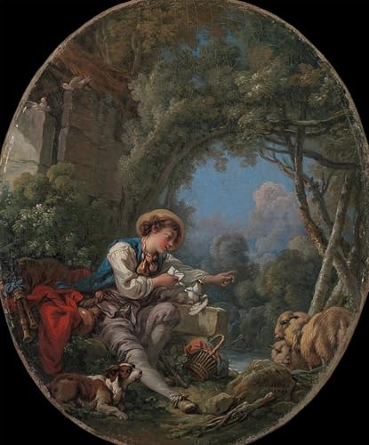 Impression sur toile François Boucher grand format pour séjour élégant