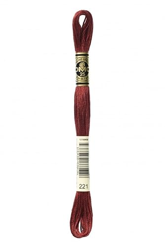 DMC Stranded Cotton Embroidery Thread 221 - per skein
