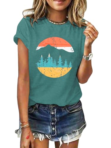 Chulianyouhuo Sun and Mountain Shirt for Women...