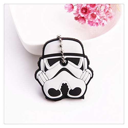Preisvergleich Produktbild GLANGYU Mode Cartoon Anime Keychain Silikon-Schlüssel-Abdeckung Cap Frauen-Geschenk Schlüsselanhänger (Color : E07)