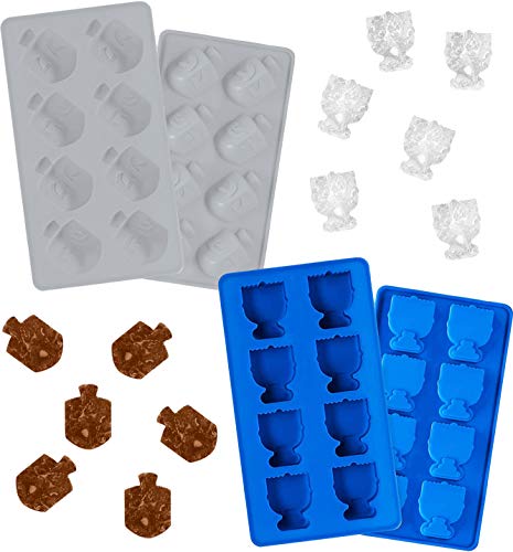 Molde de Silicona Hanukkah para Cubos de Hielo, Pack de 2 miniatura 1