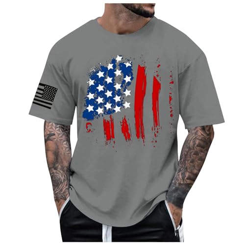 Men's American Flag 4th of July T-Shirt