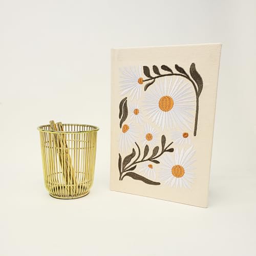 Diario de tela bordado Lady Jayne con diseño floral exclusivo de alta gama 4