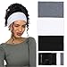 Huachi Wide Headbands: Boho Elastic Non-Slip Thick Stretchy Headbands for Women's Workout, Running, and Active Wear