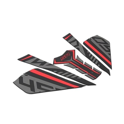 Autocollants poignée de genou moto 450 SR anti-rayures pour réservoir rouge