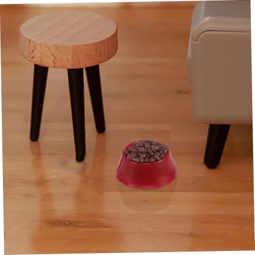 SUPVOX Dollhouse Miniature Pet Food Bowl Realistic Scale Dog Cat Dish Detailed Craftsmanship for Collectors Dollhouse Accessories for Pet Scenes - Image 7