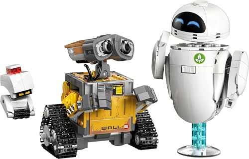 | Disney Pixar WALL-E e EVE - Kit di Modellismo per Adulti da Esposizione - Costruzione Fai da Te con i Personaggi di M-O e Hal - Decorazioni per la Casa - Regalo da Collezione per Fan - 43279 - Lego - Immagine 9