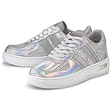 Replay Damen Epic-Milo Sneaker, 050 Silver, 36 EU