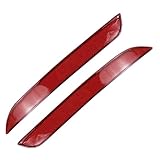 Kacepar Heckstoßstangen-Reflektor, 1 Paar Heckstoßstange Reflektierende Markierungsleuchte Lichtreflektor Kompatibel mit BMW F10 F11 F18 5er Serie 2011-2016, 63147842955, 63147842956, Rot