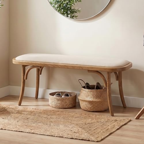 Padded Narrow Dining Bench for Small Spaces