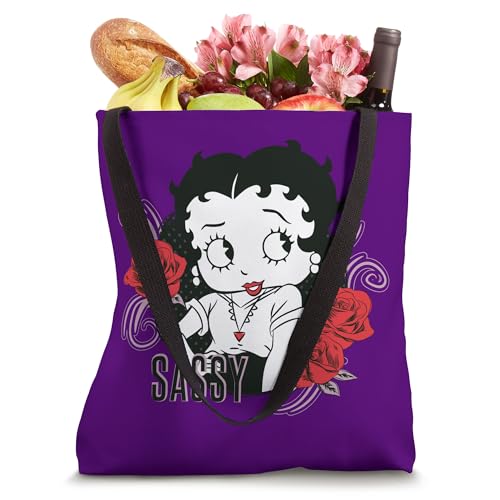 Betty Boop Sassy Roses Tote Bag miniatura 4