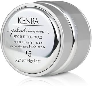 Kenra Platinum Working Wax 15 Matte Finish Styling Wax | Medium Flexible Hold, Non-Greasy Crème Formula for All Hair Types