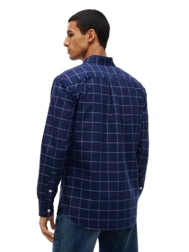 Image of Tommy Hilfiger Men's Long Sleeve Oxford Shirts in Regular Fit, Men's Button Down Shirts, Also Available in Big and Tall