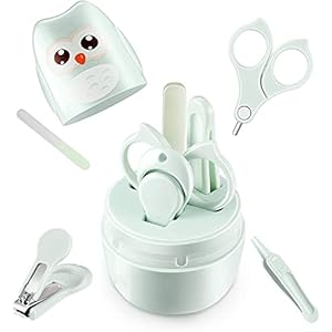 Mumoo Bear Baby Nail Clippers, 4-in-1 Safe Baby Nail Kit with Cute Case, Nail Clipper, Scissors, Tweezers, Baby Nail…
