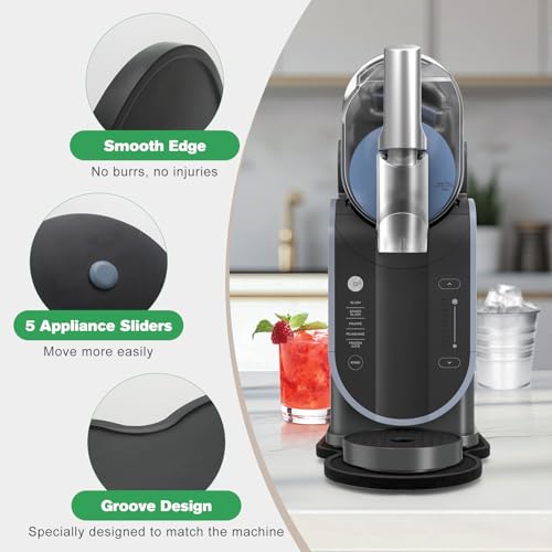 Image of Slider Mat for Ninja Slushie Machine FS301, Bamboo Sliding Pad Slushy Machine for Home Slushie Maker Accessories, Black