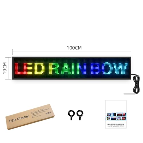 Panneau LED programmable flexible de 100 cm pour rendre votre vitrine visible de loin