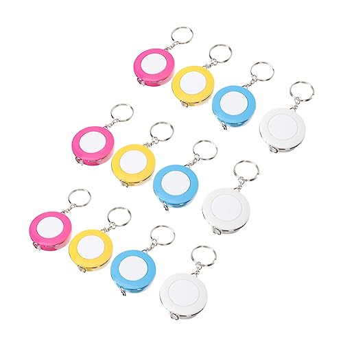Mini cinta métrica LIFKOME 12 piezas llavero