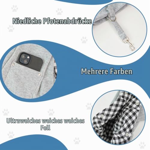 NHPY 1 Stück Tragetasche hund, Hundetragetasche, Hunde tragetasche, Tragetuch hund, Hundetragetasche bis 10kg-15kg, Hundetragetuch